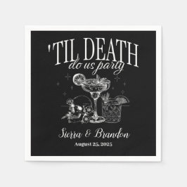 Guardanapo De Papel Até a morte O Partido Americano Personalizou Casam