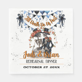 Guardanapo De Papel Até que a morte nos dê boas vindas ao casamento de