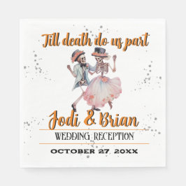 Guardanapo De Papel Até que a morte nos dê boas vindas ao casamento de