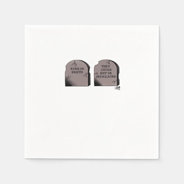 Guardanapo De Papel Até que a morte nos faça parte do clássico - esque (Frente)