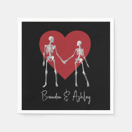 Guardanapo De Papel Até que a morte nos faça parte do esqueleto negro