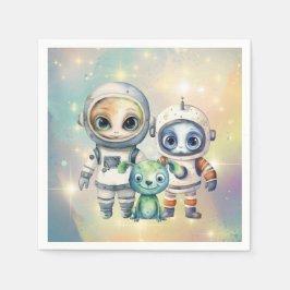 Guardanapo De Papel Atenção Planície Intergaláctica Aniversário Napkin