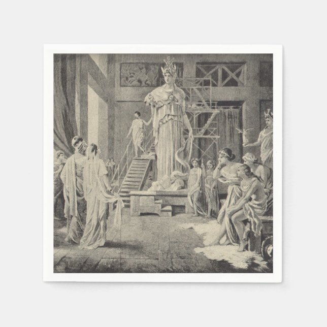 Guardanapo De Papel Athena no Parténon (Frente)