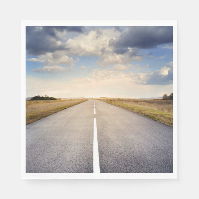 Guardanapo De Papel Atingir a estrada (Frente)