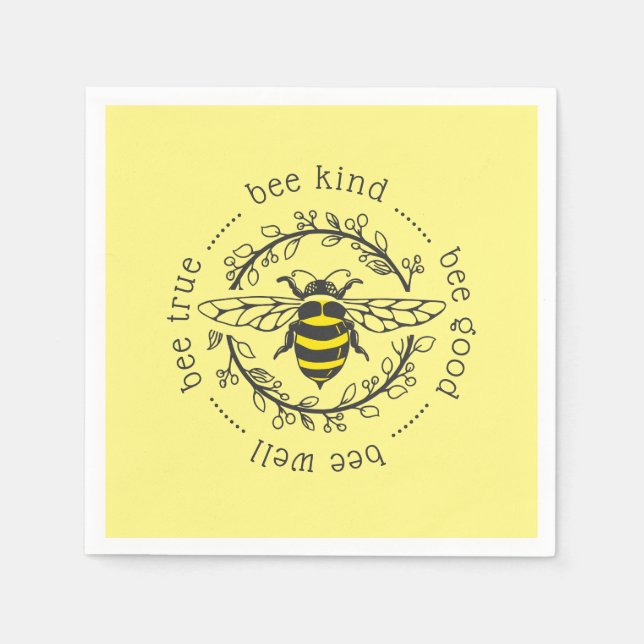 Guardanapo De Papel Atitudes das abelhas (Frente)