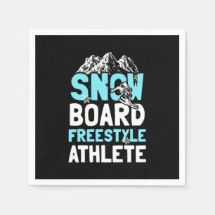 Guardanapo De Papel Atleta Snowboard Freestyle