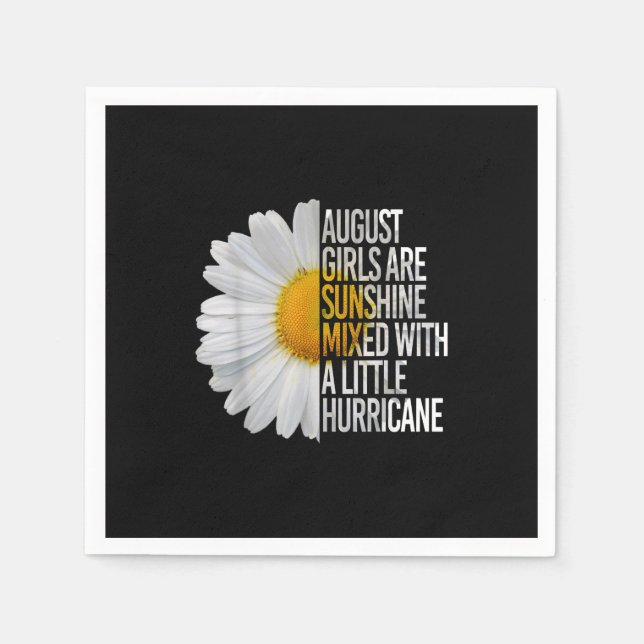 Guardanapo De Papel August Birthday Womens Gift Funny Quote Gift (Frente)