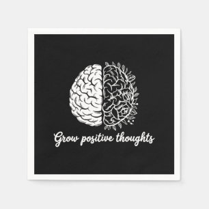 Guardanapo De Papel Aumente os pensamentos positivos - Inspiração