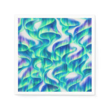 Aurora Boreal Padrão Abstrato Luzes do Norte