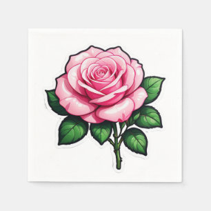 Guardanapo De Papel Autocolante rosa transparente