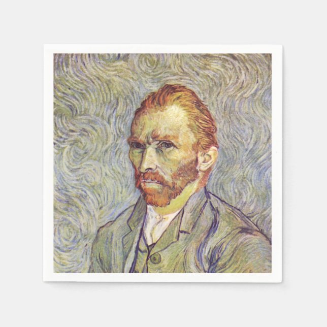Guardanapo De Papel Autoretrato Vincent Willem van Gogh (Frente)