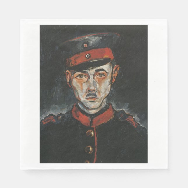 Guardanapo De Papel Autorretrato (por Walter Gramatté) (Frente)