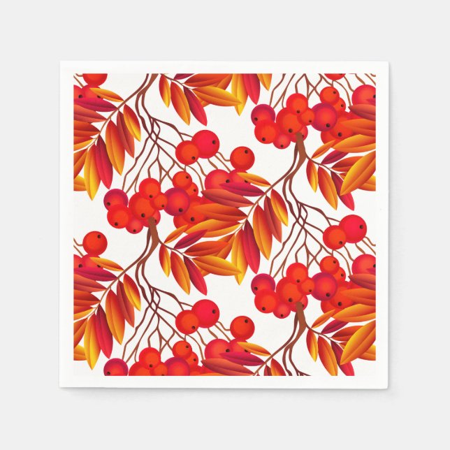 Guardanapo De Papel Autumn Berries Napkins (Frente)