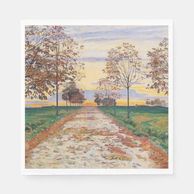 Guardanapo De Papel Autumn Evening (por Ferdinand Hodler) (Frente)