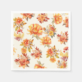 Guardanapo De Papel Autumn Floral Elegante
