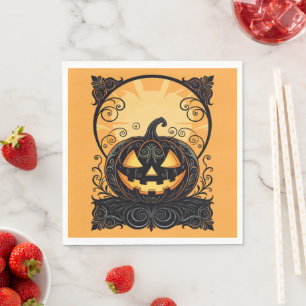 Guardanapo De Papel Autumn Gothic Jack O Lantern