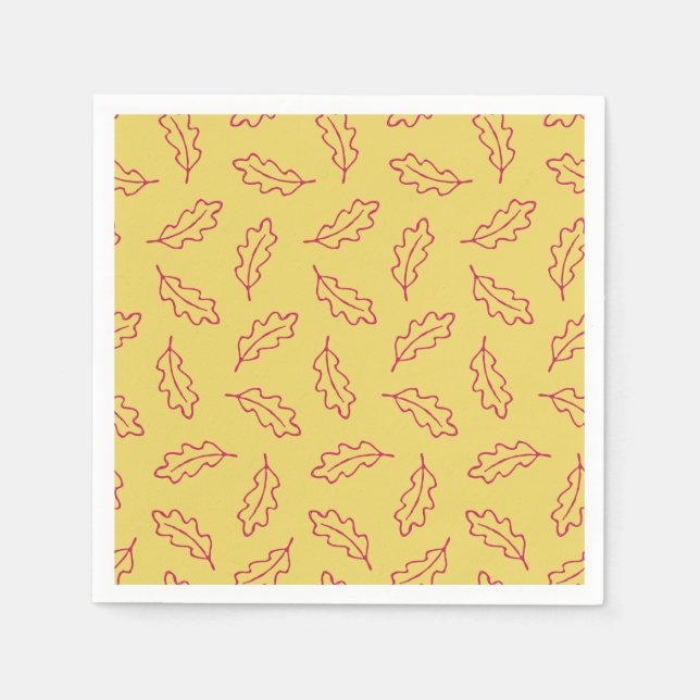 Guardanapo De Papel Autumn Oak cocktail napkins - milho/baga (Frente)