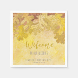 Guardanapo De Papel Autumn Oak Deixa Boas-vindas