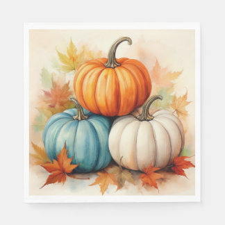 Guardanapo De Papel Autumn Pumpkin Luncheon Napkin