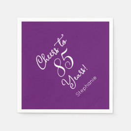 Guardanapo De Papel Autumn Purple Cheers para 85 Anos 85