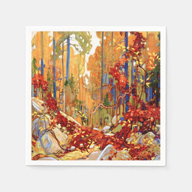 Guardanapo De Papel Autumn's Garland por Tom Thomson (Frente)