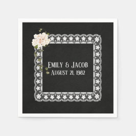 Guardanapo De Papel Avanço Quadrado Em Couro Preto