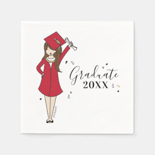 Guardanapo De Papel Avatar de garota personalizável  Segundo grau 