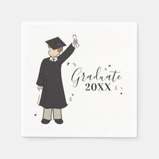 Guardanapo De Papel Avatar de Menino Personalizado | Segundo grau Grad