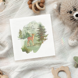 Guardanapo De Papel Aventura Começa Chá de fraldas Rústico