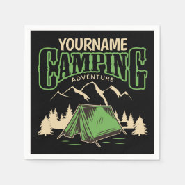 Guardanapo De Papel Aventura de Viagem de Camp Familiar de Campos Pers