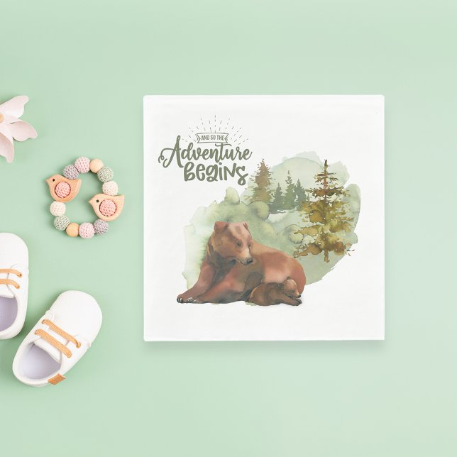 Guardanapo De Papel Aventura Inicia Ursos Russos Da Tipografia (Criador carregado)