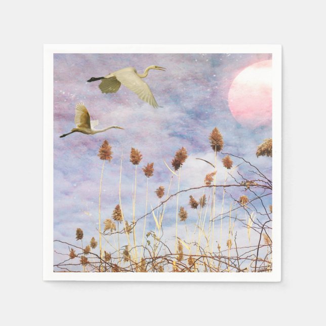 Guardanapo De Papel Aves do mar (Frente)