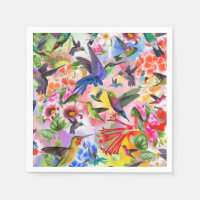 Aves e flores