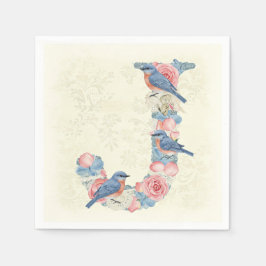 Guardanapo De Papel Aves e Flores, por Natasha Us