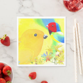 Guardanapo De Papel Aves Fantásticas