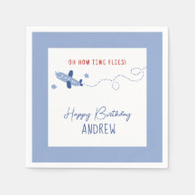 Avião Adorável Como O Tempo Voa Primeiro Aniversár