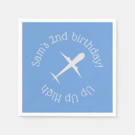 Guardanapo De Papel Avião personalizado azul