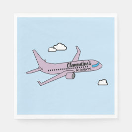 Guardanapo De Papel Avião Personalizável 