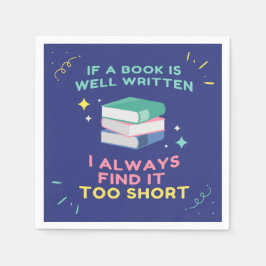 Guardanapo De Papel Avid Reader I - Citação de Jane Austen