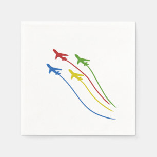 Guardanapo De Papel Aviões Voadores Piloto de Aeronaves de Aviação Fun