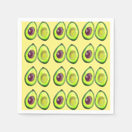 Guardanapo De Papel Avocado Green Vegan Foodie Vegeterian Foodie