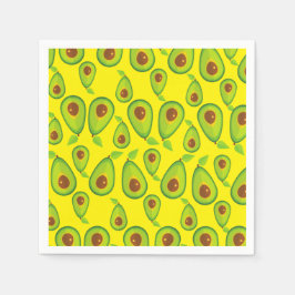 Guardanapo De Papel Avocado Love Pattern - Tastia Avocado Lover