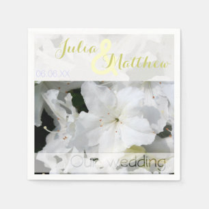 Guardanapo De Papel Azalea - Papel Personalizável de Casamento Napkin