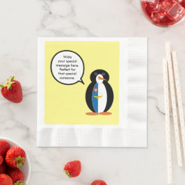 Guardanapo De Papel Azorean Talking Ms Penguin Personalizada