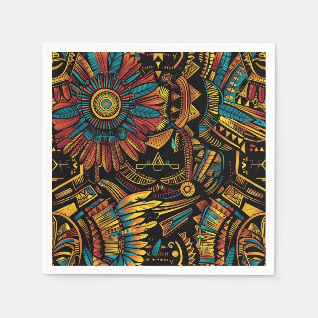 Guardanapo De Papel "Aztec Dream" Bebida Cocktail "Cio" Ecológico (Frente)