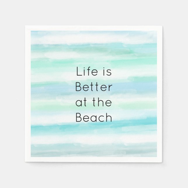 Guardanapo De Papel Azul Aqua Casa Branca de Narração Hidrográfica II (Frente)