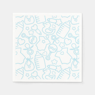 Guardanapo De Papel Azul-branco-aspersão doce