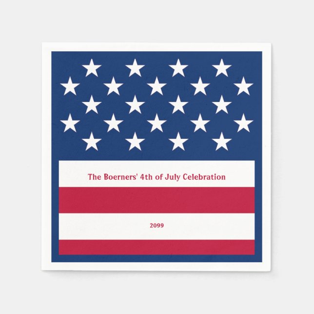 Guardanapo De Papel Azul-branco-branco-preto (Frente)