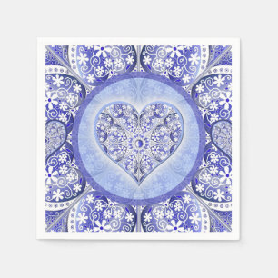 Guardanapo De Papel Azul de rendas cerâmicas de Grécia