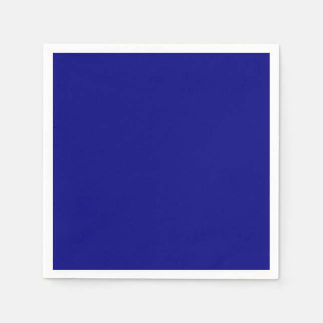 Guardanapo De Papel Azul Marinho Cor Sólida (Frente)